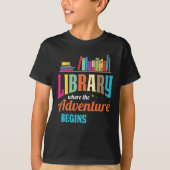 Bibliotheekventilator - Boekliefhebbers - Libraris T-shirt (Voorkant)