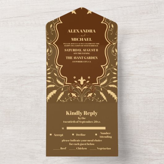 bibliotheekweddenschap all in one uitnodiging (Binnen)