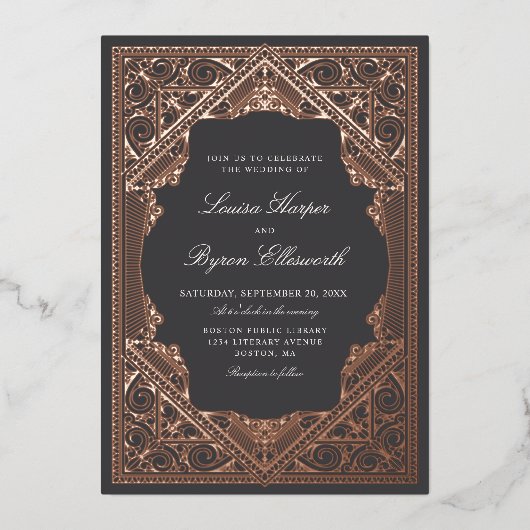  bibliotheekweddenschap folie uitnodiging (Voorkant)