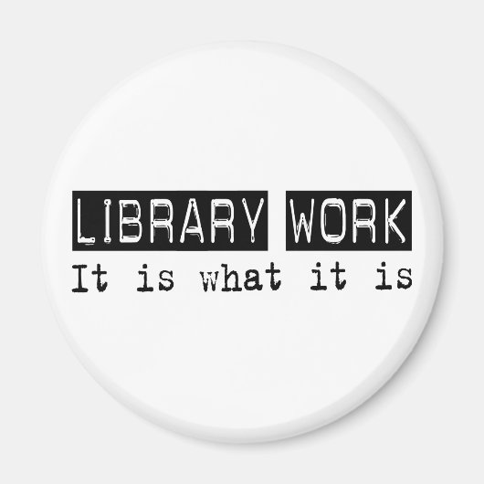 Bibliotheekwerk is het magneet (Voorkant)