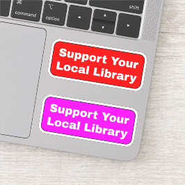 (Bibliotheken Bibliothecarissen) Steun uw lokale b Sticker