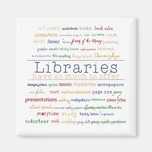 Bibliotheken - kleur wijzigen magneet (Voorkant)