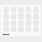 Bibliotheken - kleur wijzigen vierkante sticker (Vel)