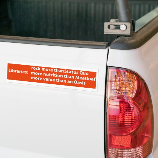 Bibliotheken: meer dan een rots bumpersticker (Op Truck)