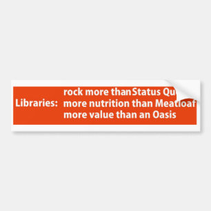 Bibliotheken: meer dan een rots bumpersticker