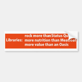 Bibliotheken: meer dan een rots bumpersticker