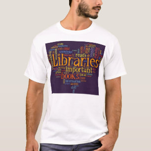 Bibliotheken opslaan t-shirt