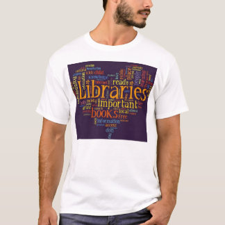Bibliotheken opslaan t-shirt