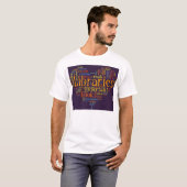 Bibliotheken opslaan t-shirt (Voorkant volledig)