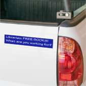 Bibliotheken: vriesboeken bumpersticker (Op Truck)