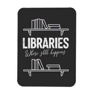 Bibliotheken waar dat gebeurt grappig boek lezen magneet
