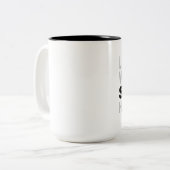 Bibliotheken waar SHHH Librarian Study Gift plaats Tweekleurige Koffiemok (Voorkant links)