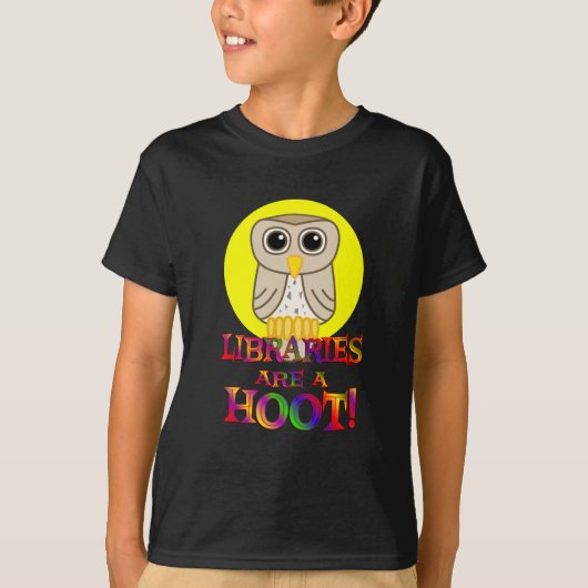 Bibliotheken zijn een Hoot T-shirt (Voorkant)