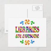 Bibliotheken zijn Geweldige Briefkaart (Voorkant / Achterkant)