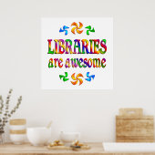 Bibliotheken zijn Geweldige Poster (Keuken)