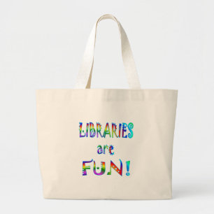 Bibliotheken zijn goed grote tote bag