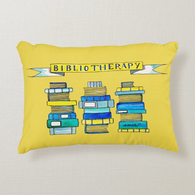 Bibliotherapie Pillow Decoratief Kussen (Voorkant)