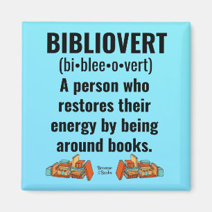Bibliovert Book Addict Magnet