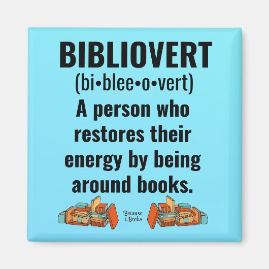 Bibliovert Book Addict Magnet (Voorkant)