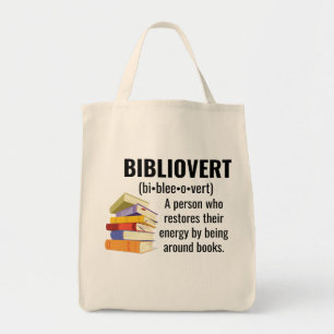 Bibliovert Book Lover Canvas tas
