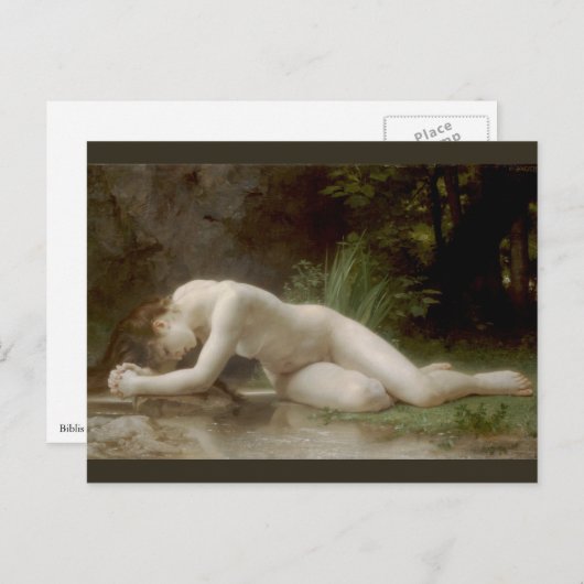 Biblis (Byblis) van William-Adolphe Bouguereau Briefkaart (Voorkant / Achterkant)