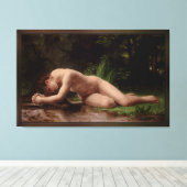 Biblis van William-Adolphe Bouguereau Canvas Afdruk (Insitu (Houten vloer))
