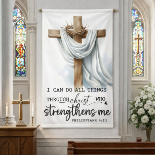 Biblische kracht voor dagelijkse sterkte spandoek