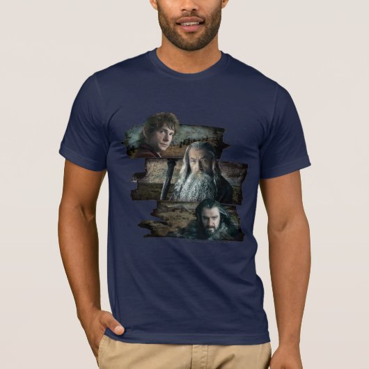 BIBLO BAGGINS™, Gandalf en Thorin T-shirt (Voorkant)