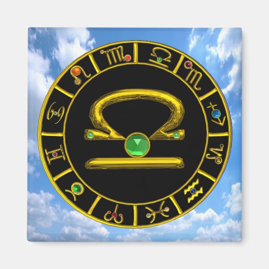 BIBRA-/ZODIAC-SIGNALEN OP DE DAG MAGNEET (Voorkant)