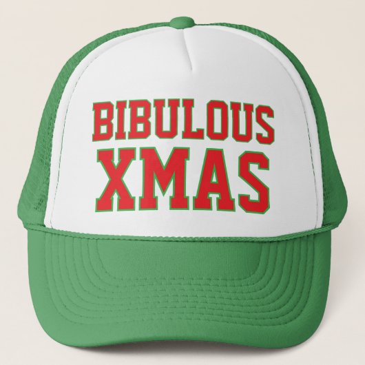 Bibulous Christmas™ Trucker Hat Trucker Pet (Voorkant)