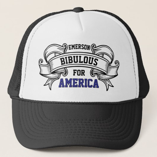 Bibulous for America™ Trucker Hat (Pas het aan!) Trucker Pet (Voorkant)