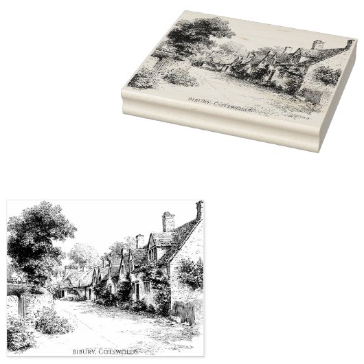 Bibury Cotswolds Stamp Rubberstempel (Gestempeld)