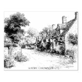 Bibury Cotswolds Stamp Rubberstempel (Afrduk)