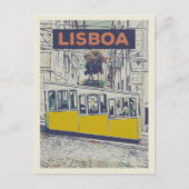 Bica kabelillustratie, de iconische charme van Lis Briefkaart (Voorkant)