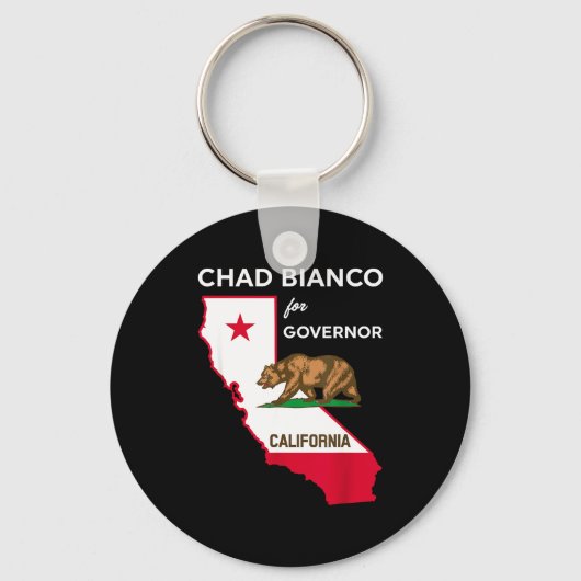 Bicanco 2026 Chad Bianco For Governor Of Californi Sleutelhanger (Voorkant)