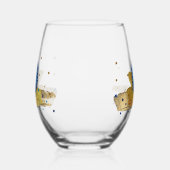 Bicchiere commemorativo scudetto Napoli Wijnglas Zonder Voet (Links)