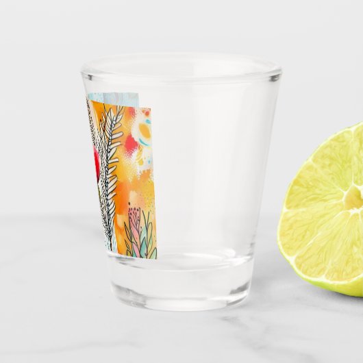 Bicchiere con motivo shot glas (Rechts)