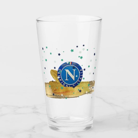 Bicchiere di birra terzo Scudetto Napoli Glas (Voorkant)