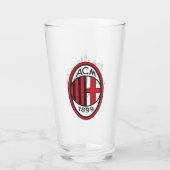 Bicchiere Milan calcio Glas (Achterkant)