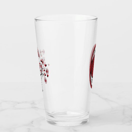Bicchiere Milan calcio Glas (Links)