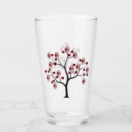 Bicchiere Milan calcio Glas (Achterkant)