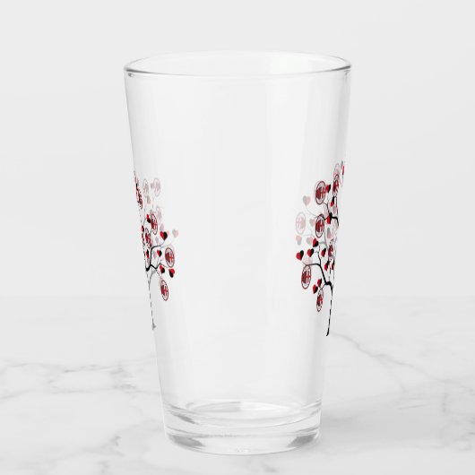 Bicchiere Milan calcio Glas (Links)