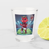 Bicchiere Milan calcio Shot Glas (Voorkant)