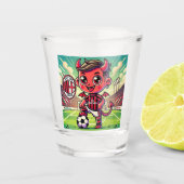 Bicchiere Milan calcio Shot Glas (Voorkant)