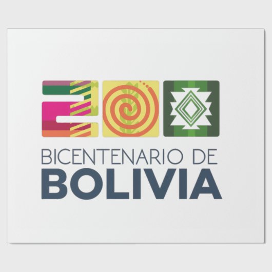 bicentenario Bolivia Cadeaupapier (Vlak)