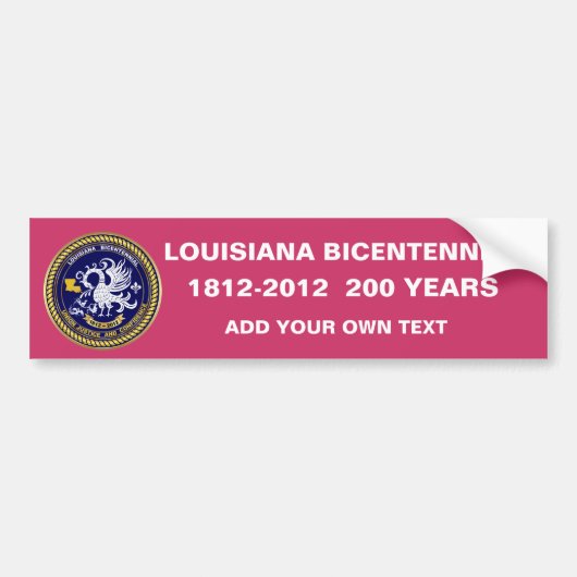 Bicentennial Louisiana Mardi Gras Partij Bumpersticker (Voorkant)
