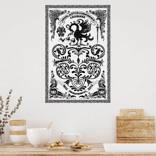 Bicentennial Louisiana Mardi Gras Partij Poster (Keuken)