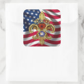 Bicentennial Sticker SQ meer dan 50 kleuren Uitzic (Tas)
