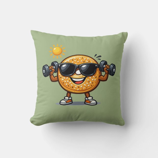 Bicep Bagel Kussen (Voorkant)