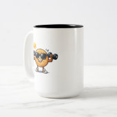 Bicep Bagel Tweekleurige Koffiemok (Voorkant links)